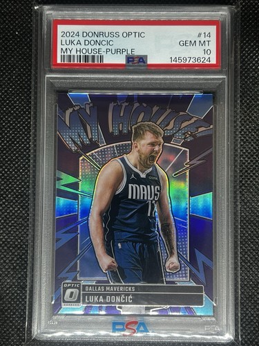 2024 Panini Donruss Optic My House Luka Doncic [Purple] #14 card