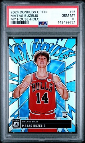 2024 Panini Donruss Optic My House Matas Buzelis [Holo] #15 card
