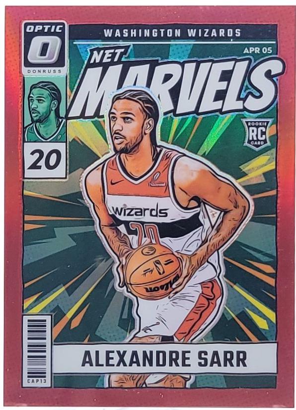 2024 Panini Donruss Optic Net Marvels Alexandre Sarr [Red] #7 card