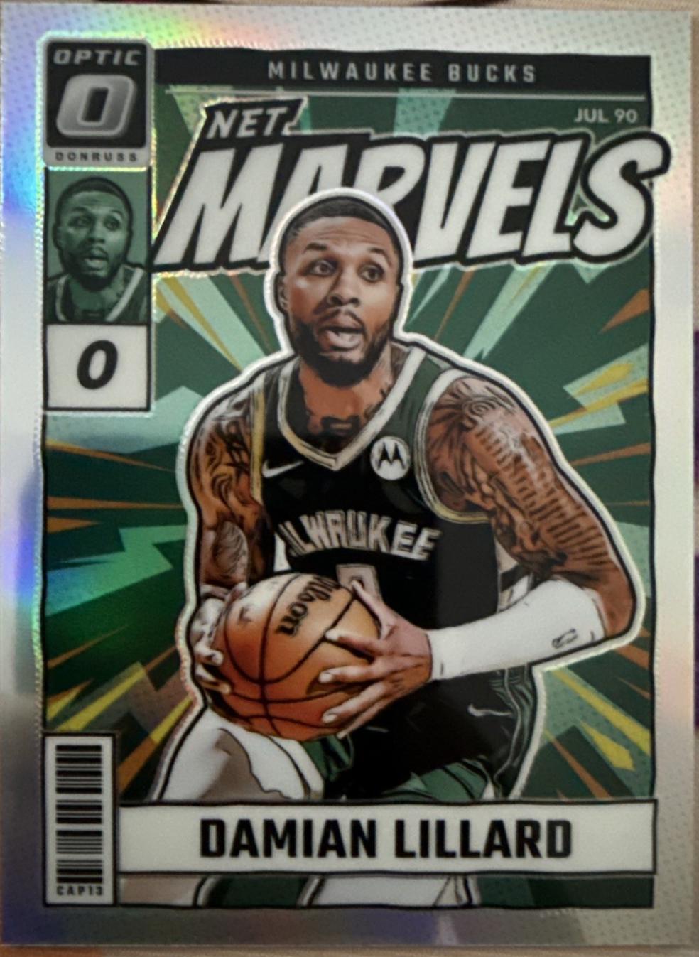 2024 Panini Donruss Optic Net Marvels Damian Lillard [Holo] #20 card