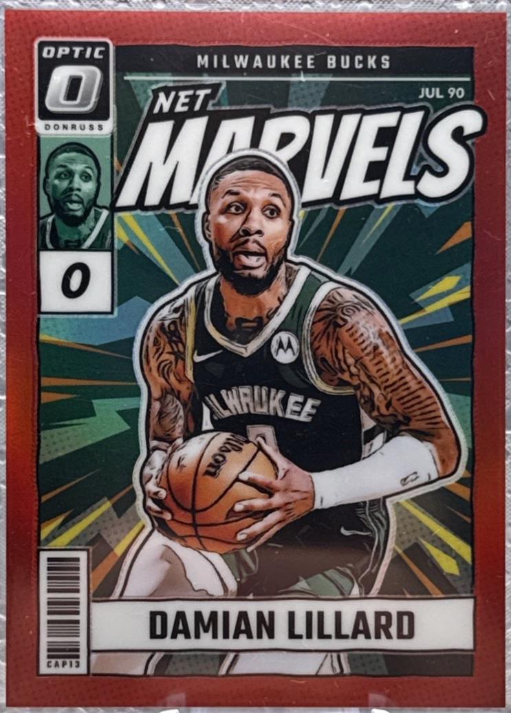 2024 Panini Donruss Optic Net Marvels Damian Lillard [Red] #20 card