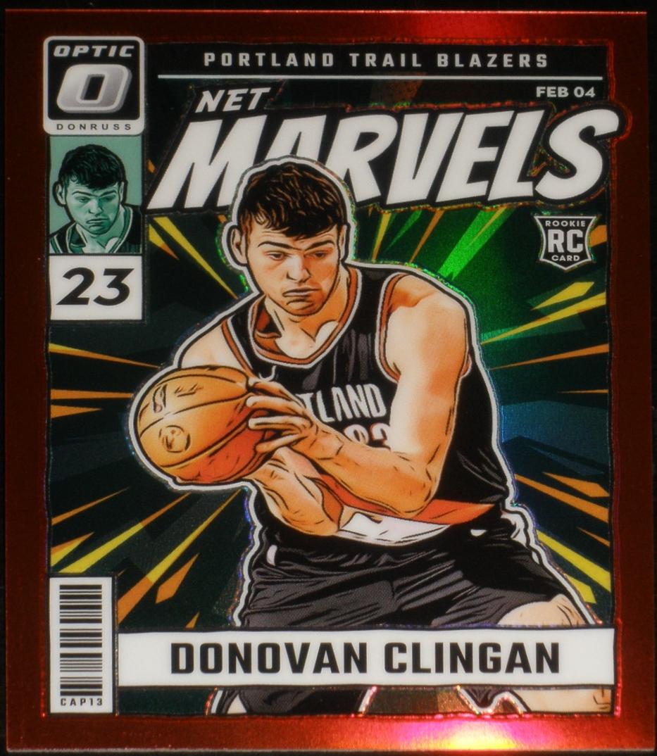 2024 Panini Donruss Optic Net Marvels Donovan Clingan [Red] #11 card