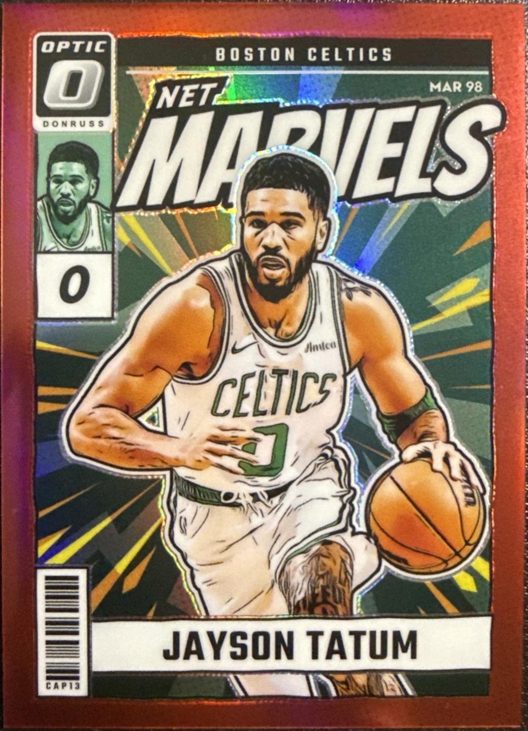 2024 Panini Donruss Optic Net Marvels Jayson Tatum [Red] #1 card