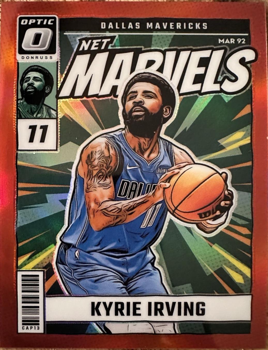2024 Panini Donruss Optic Net Marvels Kyrie Irving [Red] #14 card