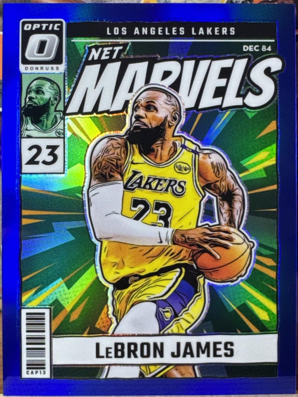 2024 Panini Donruss Optic Net Marvels LeBron James [Blue] #24 card