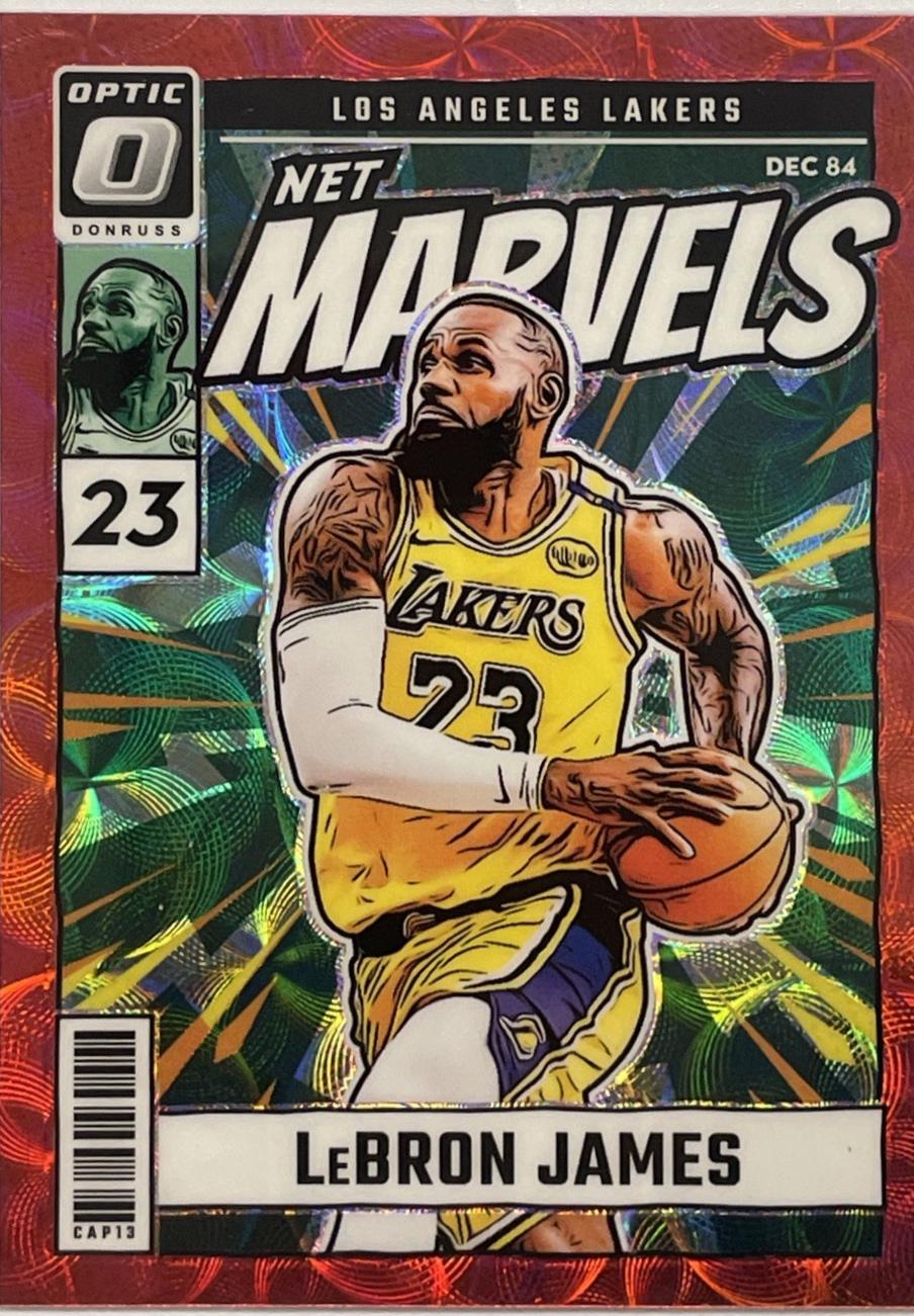 2024 Panini Donruss Optic Net Marvels LeBron James [Red International] #24 card