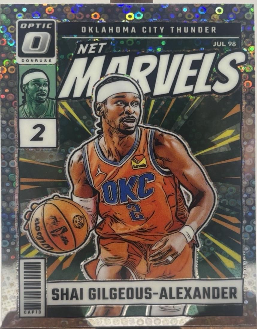 2024 Panini Donruss Optic Net Marvels Shai Gilgeous-Alexander [Fast Break Black] #8 card