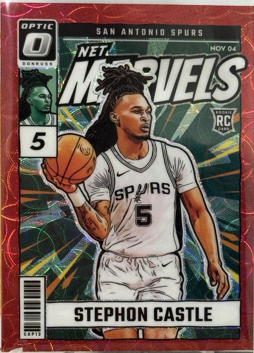 2024 Panini Donruss Optic Net Marvels Stephon Castle [Red International] #12 card