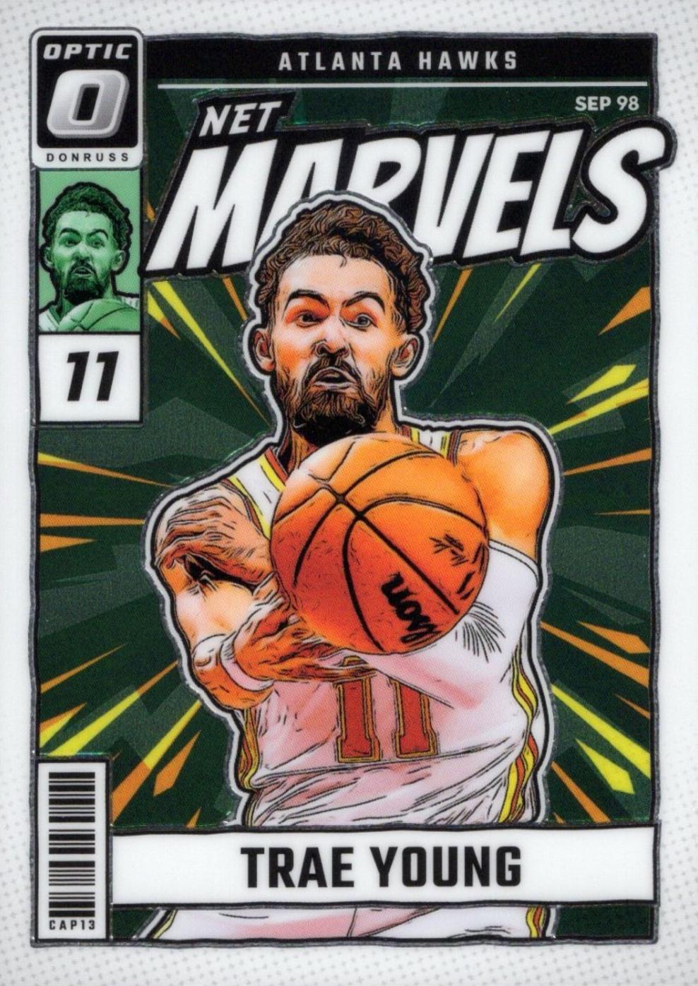 2024 Panini Donruss Optic Net Marvels Trae Young #9 card