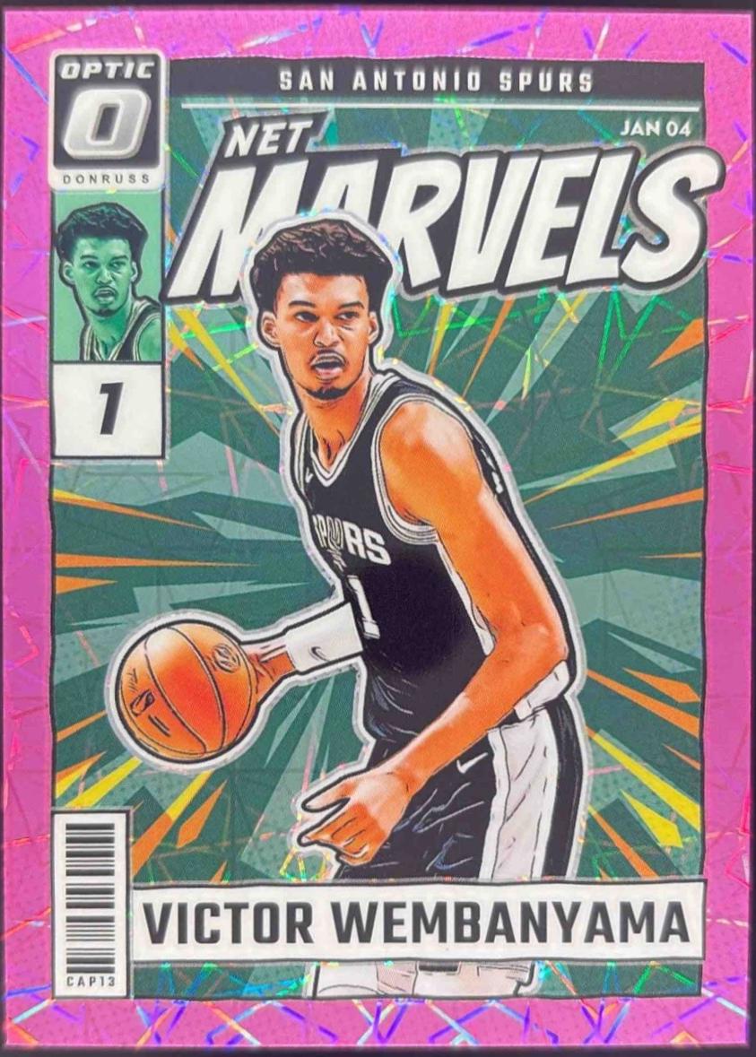 2024 Panini Donruss Optic Net Marvels Victor Wembanyama [Pink Velocity] #2 card