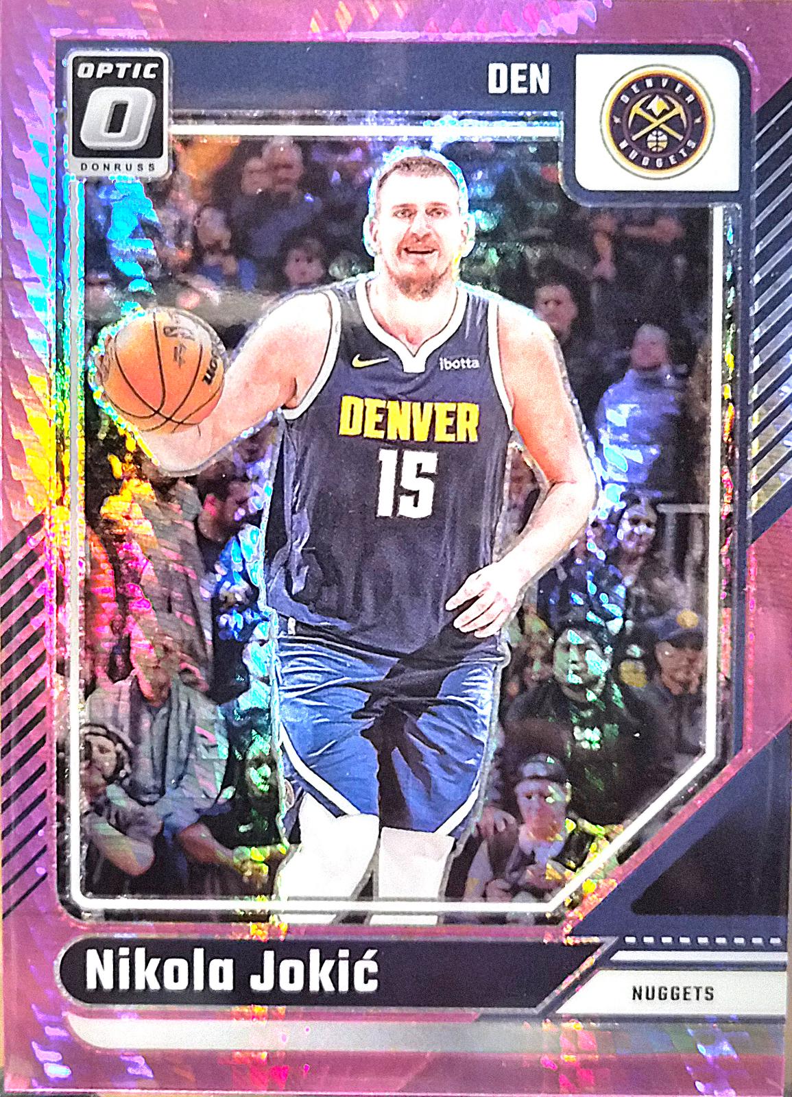 2024 Panini Donruss Optic Nikola Jokic [Hyper Pink] #100 card