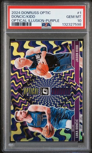 2024 Panini Donruss Optic Optical Illusions Jason Kidd / Luka Doncic #1 card