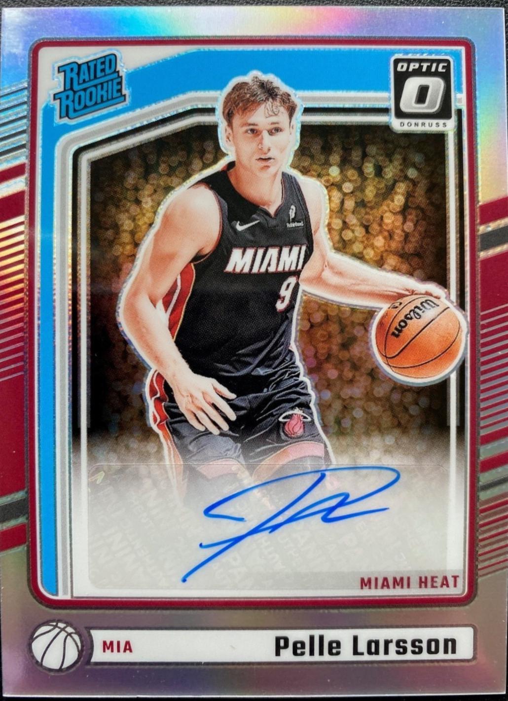 2024 Panini Donruss Optic Pelle Larsson [Signature] #317 card