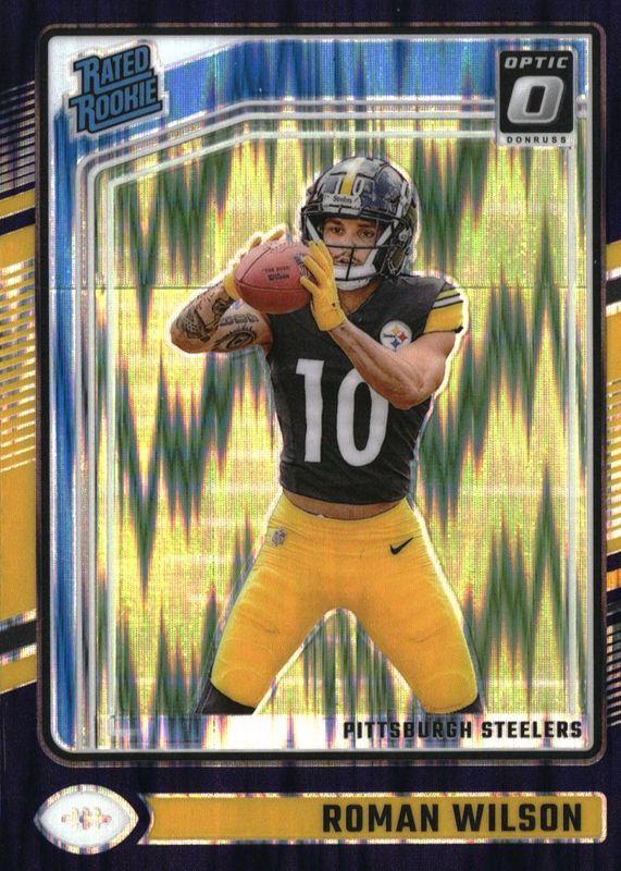 2024 Panini Donruss Optic Roman Wilson [Purple Shock] #285 card