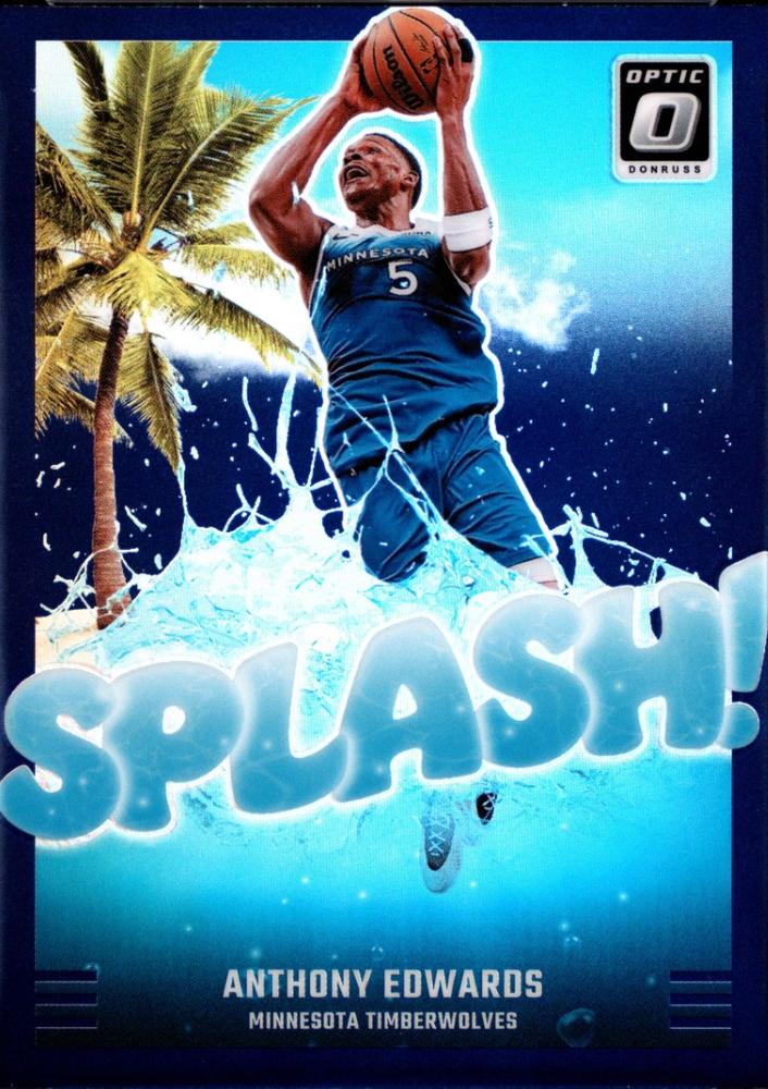 2024 Panini Donruss Optic Splash Anthony Edwards [Purple] #7 card