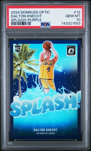 2024 Panini Donruss Optic Splash Dalton Knecht [Purple] #12 card