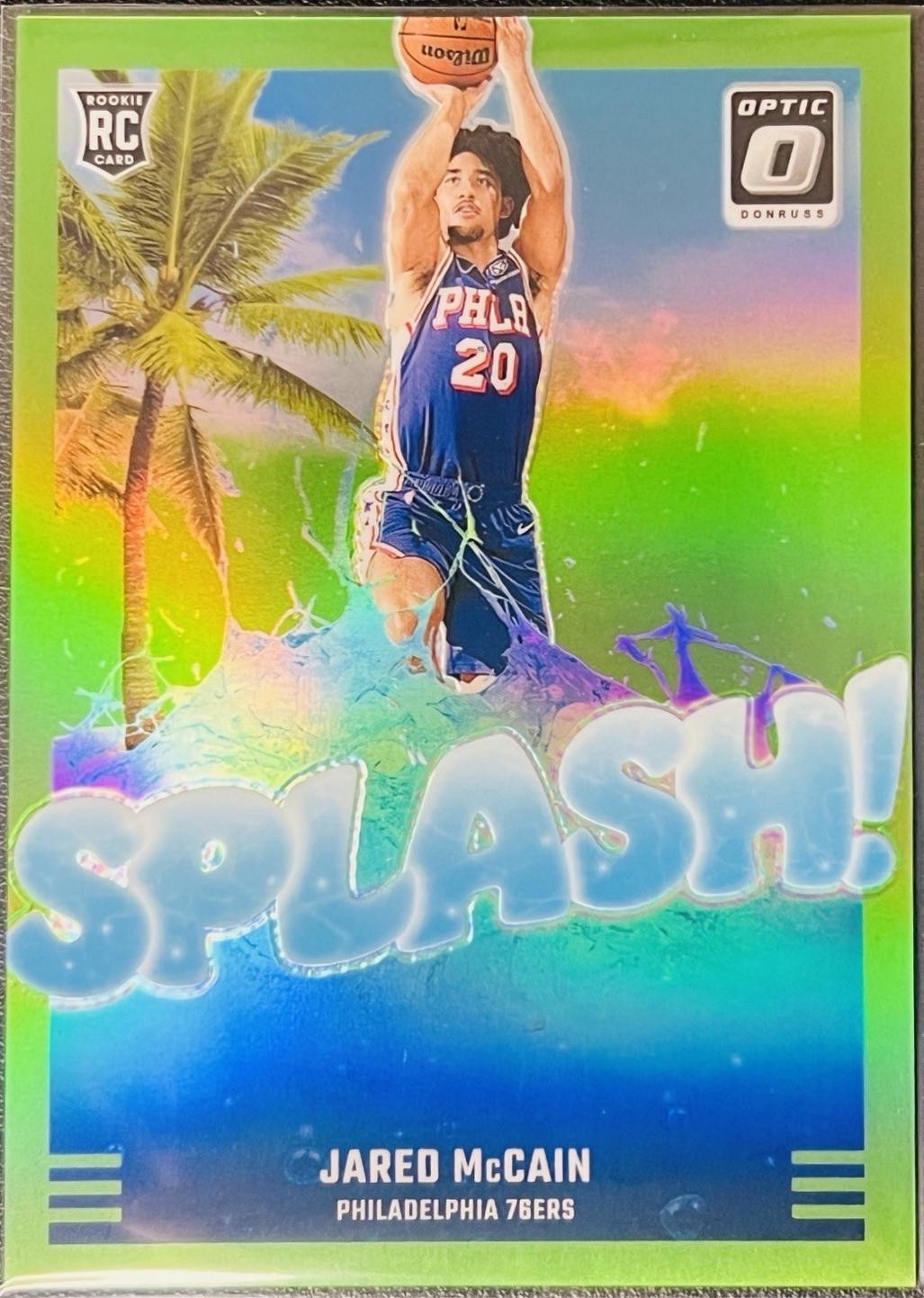 2024 Panini Donruss Optic Splash Jared McCain [Lime Green] #3 card