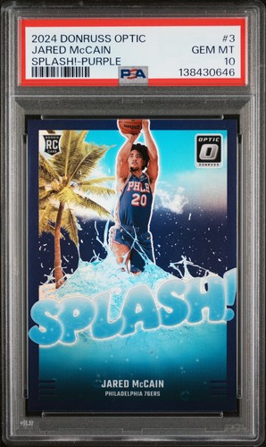 2024 Panini Donruss Optic Splash Jared McCain [Purple] #3 card
