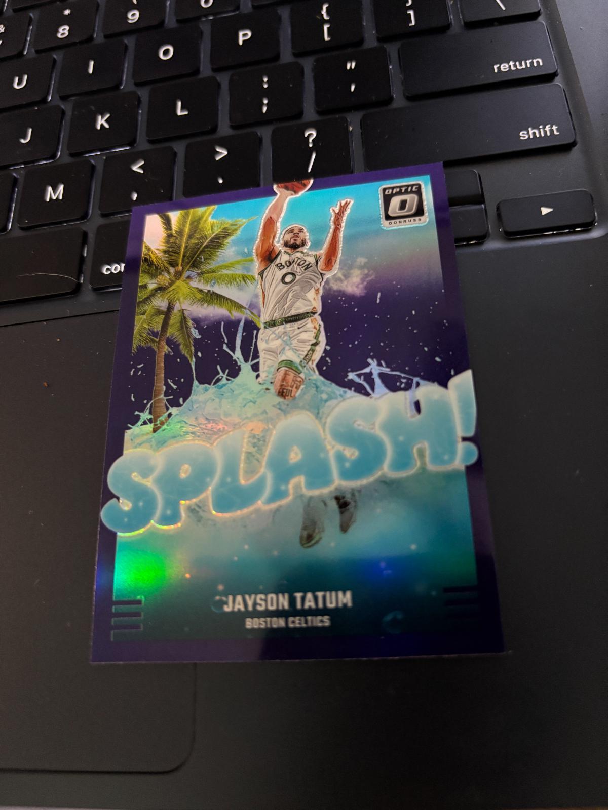 2024 Panini Donruss Optic Splash Jayson Tatum [Purple] #11 card