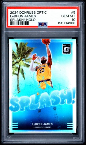 2024 Panini Donruss Optic Splash LeBron James [Holo] #5 card