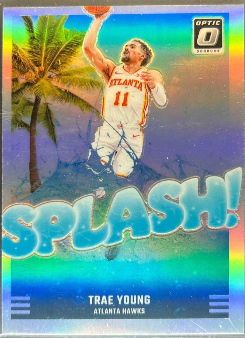 2024 Panini Donruss Optic Splash Trae Young [Holo] #9 card