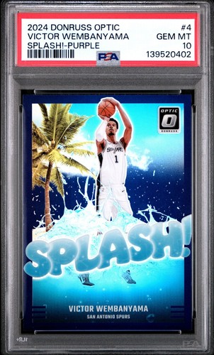 2024 Panini Donruss Optic Splash Victor Wembanyama [Purple] #4 card