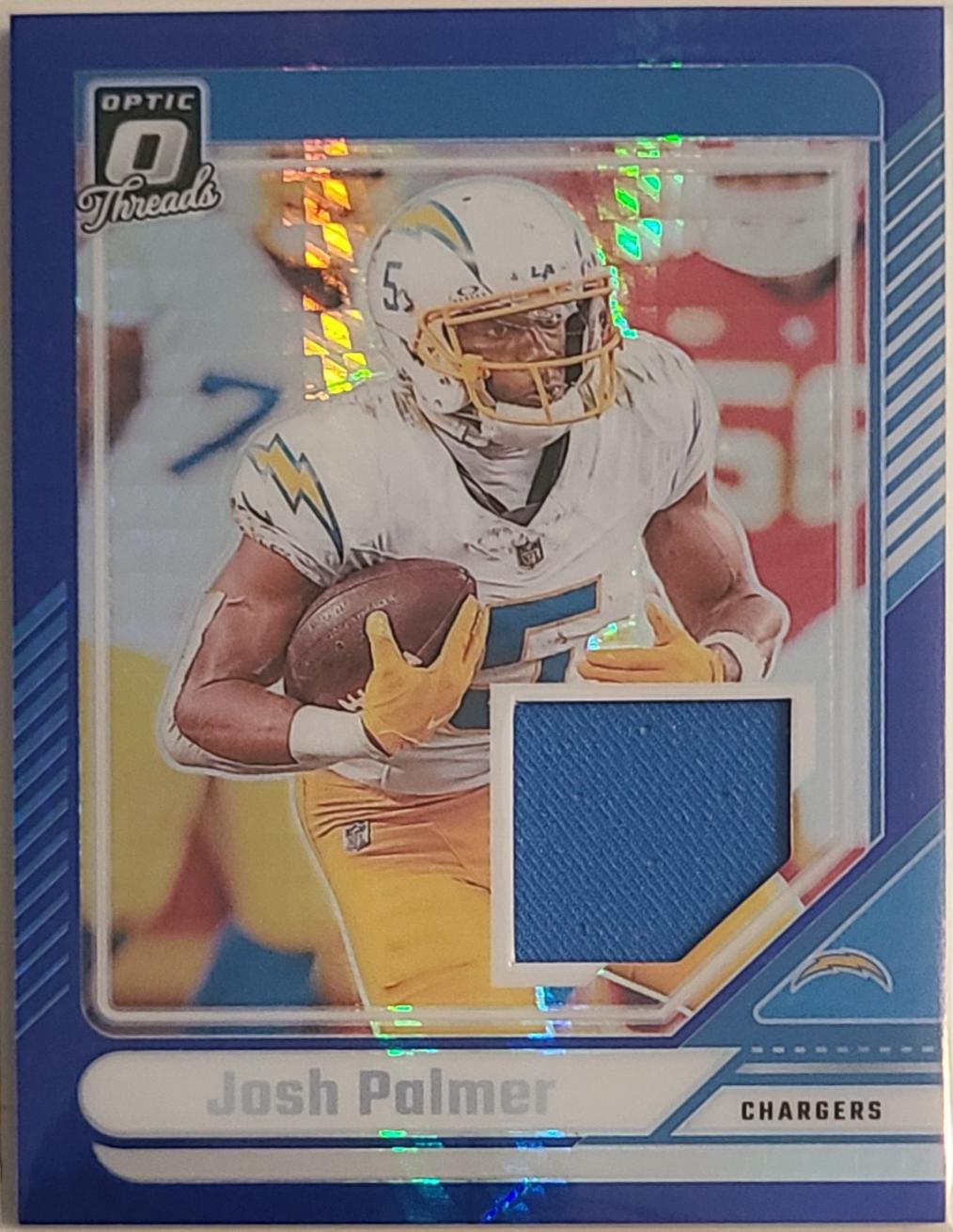 2024 Panini Donruss Optic Threads Blue Hyper Josh Palmer #DTB-JPR card