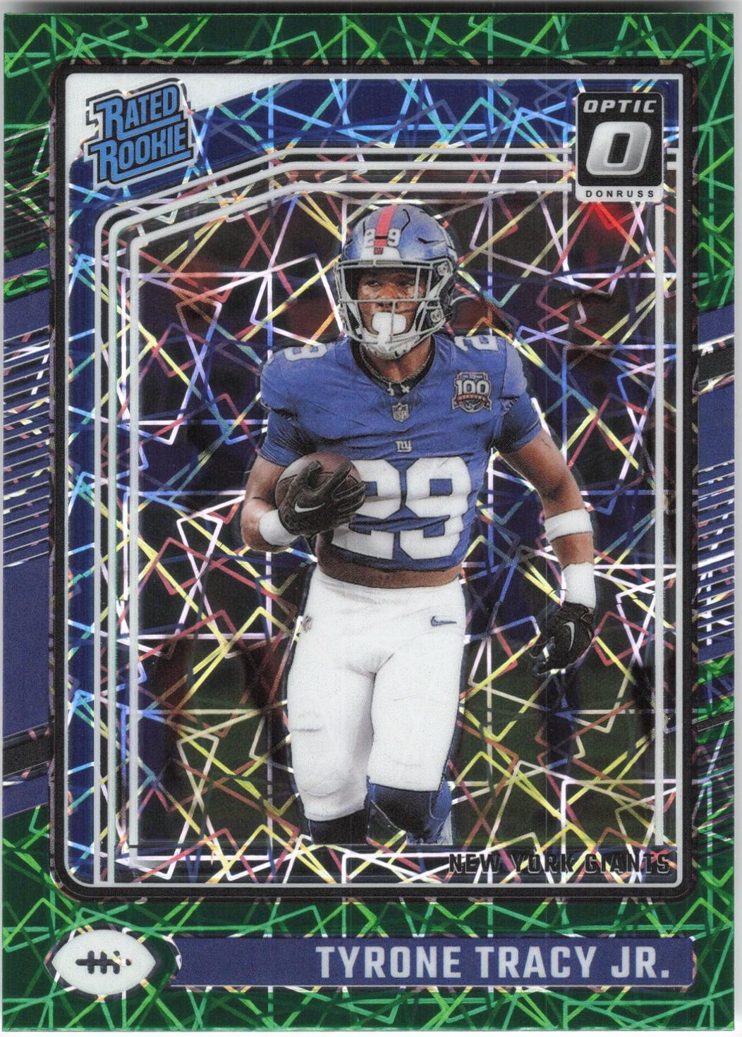 2024 Panini Donruss Optic Tyrone Tracy Jr. [Green Velocity] #259 card