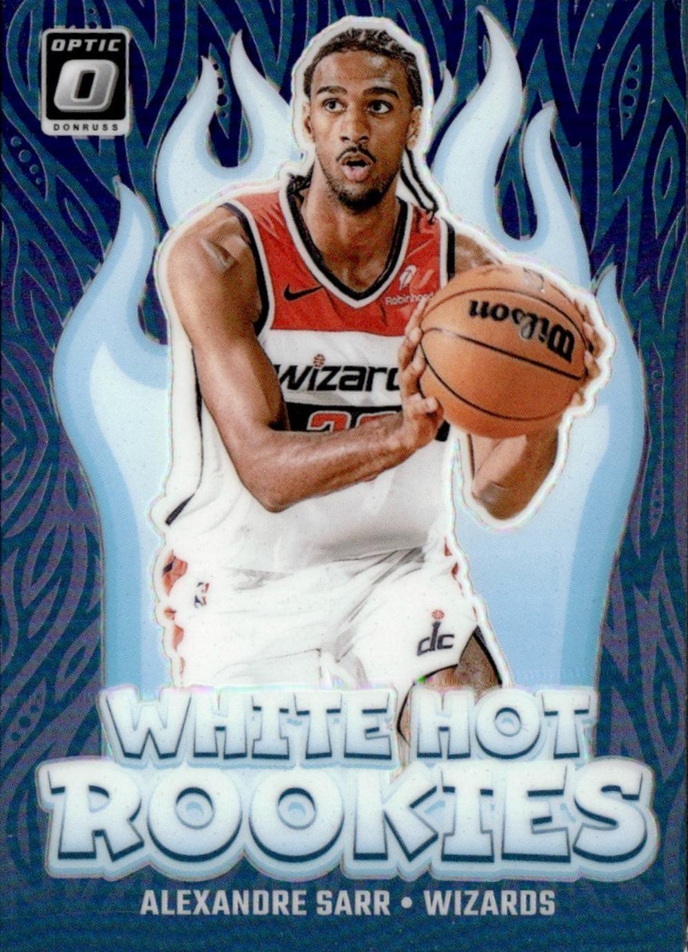 2024 Panini Donruss Optic White Hot Rookie Alexandre Sarr #14 card