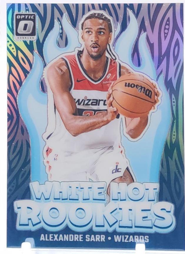 2024 Panini Donruss Optic White Hot Rookie Alexandre Sarr [Holo] #14 card