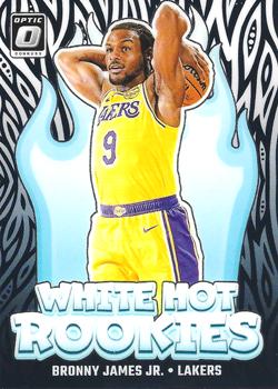 2024 Panini Donruss Optic White Hot Rookie Bronny James Jr. #15 card