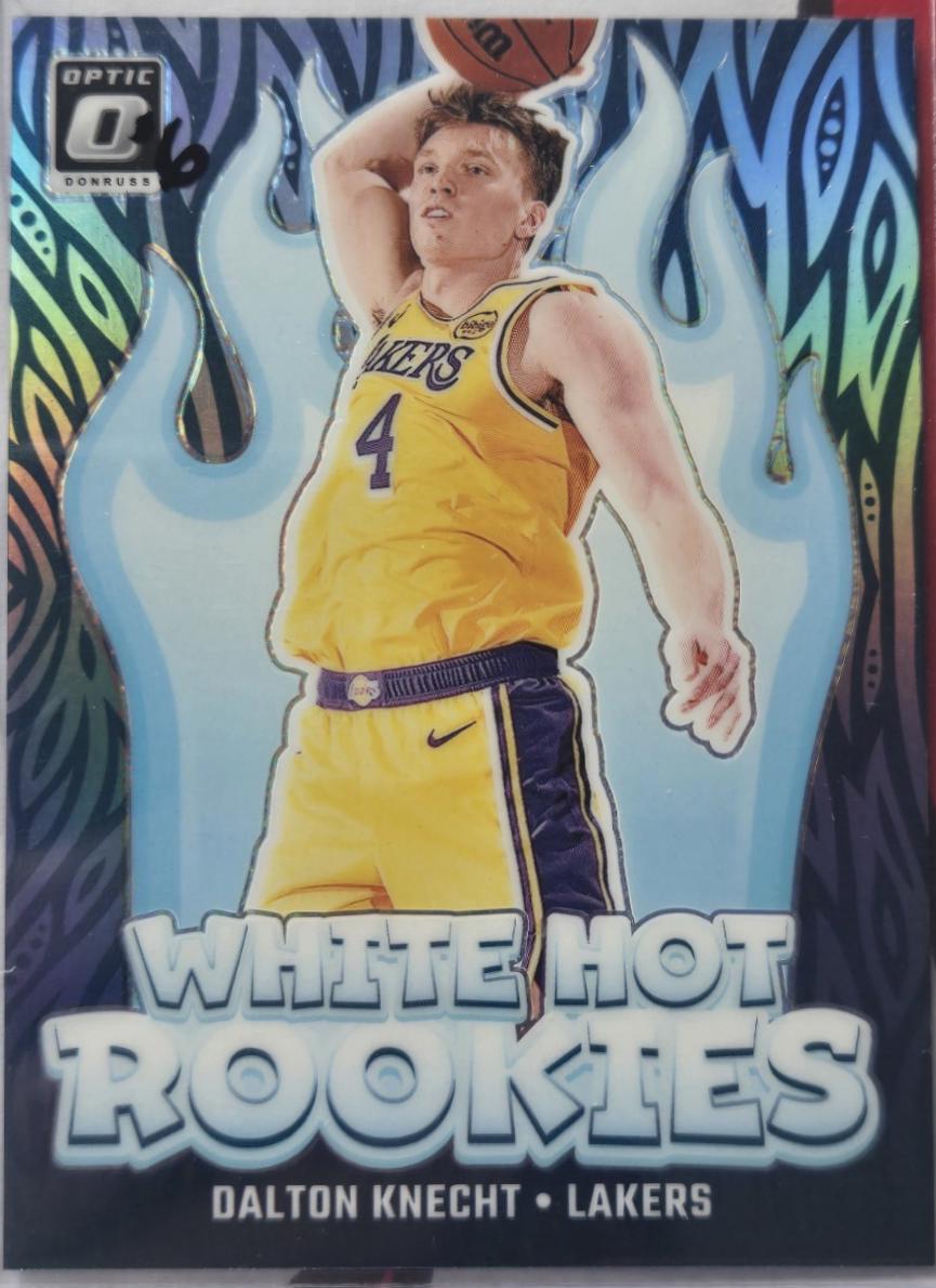 2024 Panini Donruss Optic White Hot Rookie Dalton Knecht [Holo] #9 card