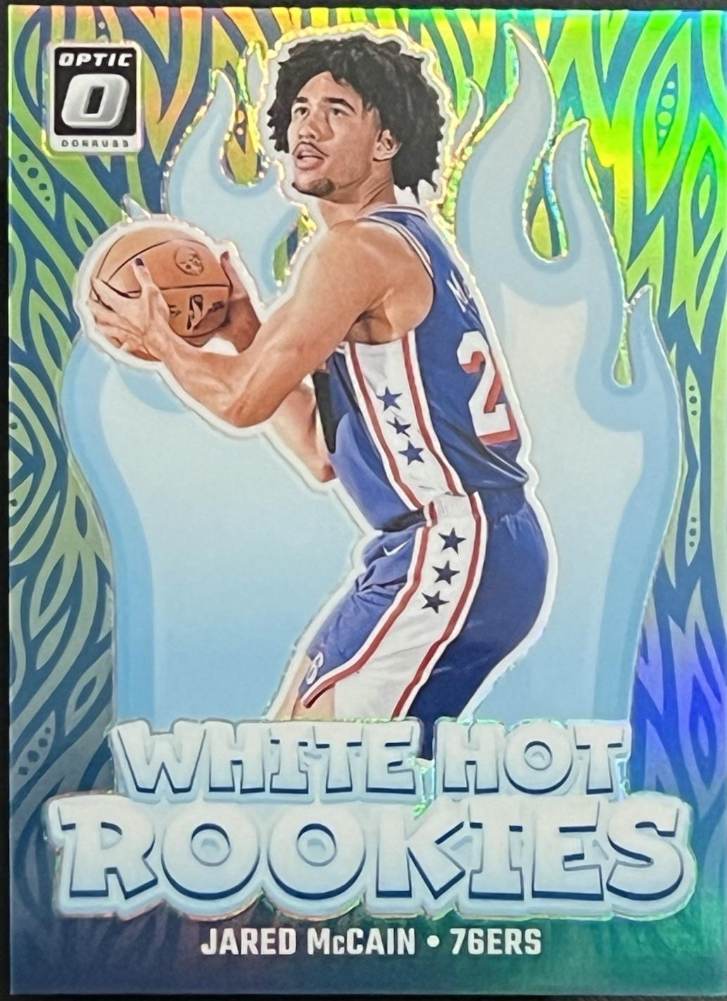 2024 Panini Donruss Optic White Hot Rookie Jared McCain [Lime Green] #2 card