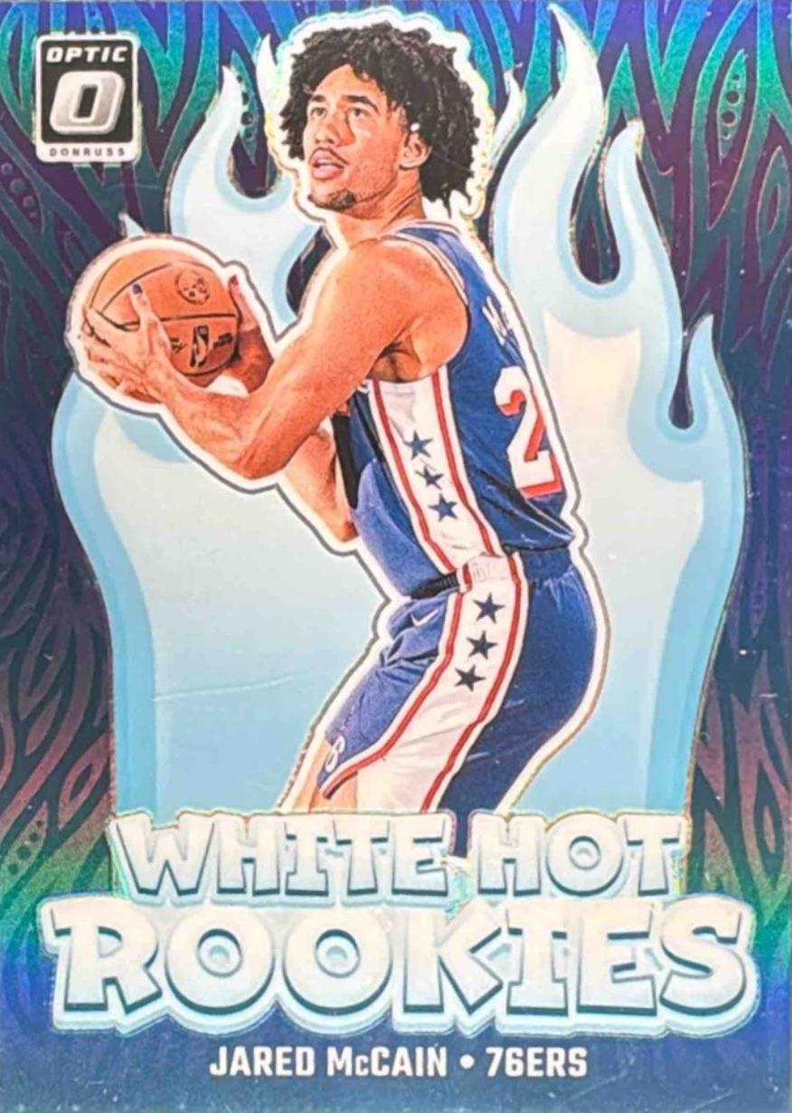2024 Panini Donruss Optic White Hot Rookie Jared McCain [Purple] #2 card