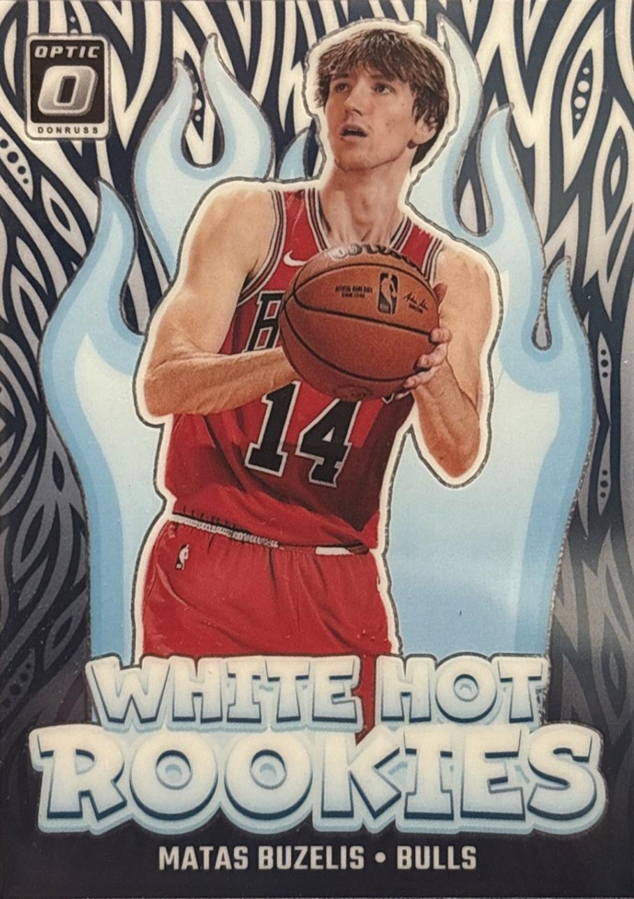 2024 Panini Donruss Optic White Hot Rookie Matas Buzelis #10 card