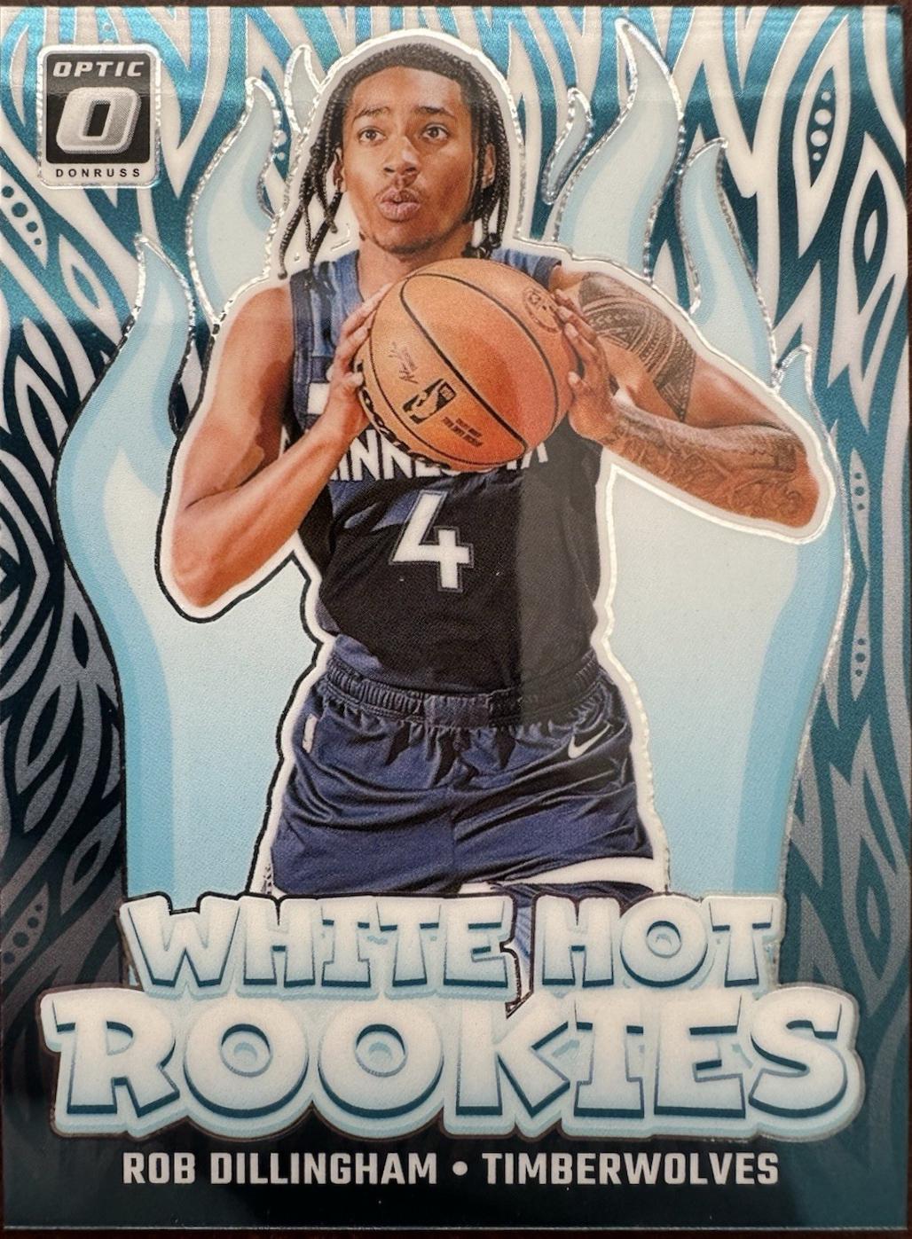 2024 Panini Donruss Optic White Hot Rookie Rob Dillingham #8 card