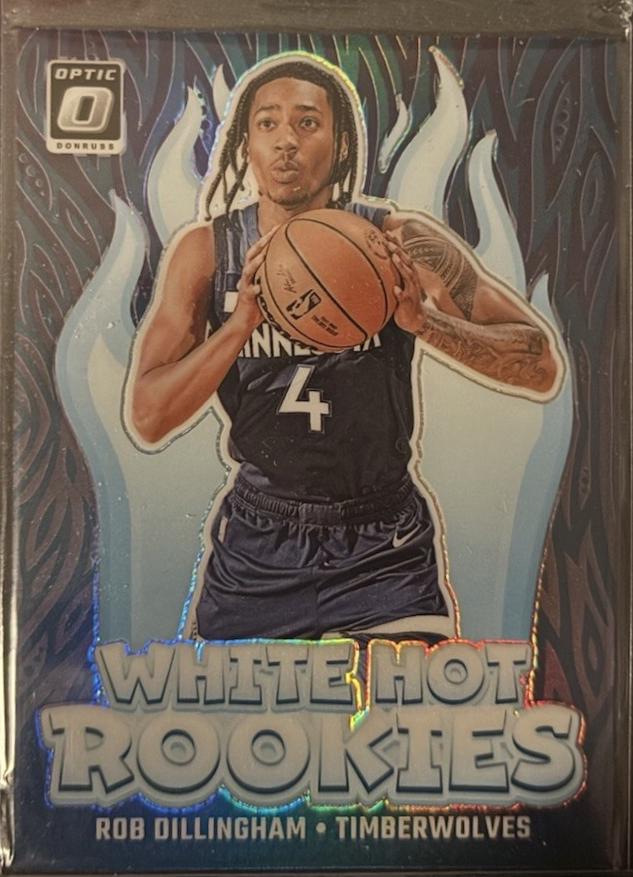 2024 Panini Donruss Optic White Hot Rookie Rob Dillingham [Holo] #8 card