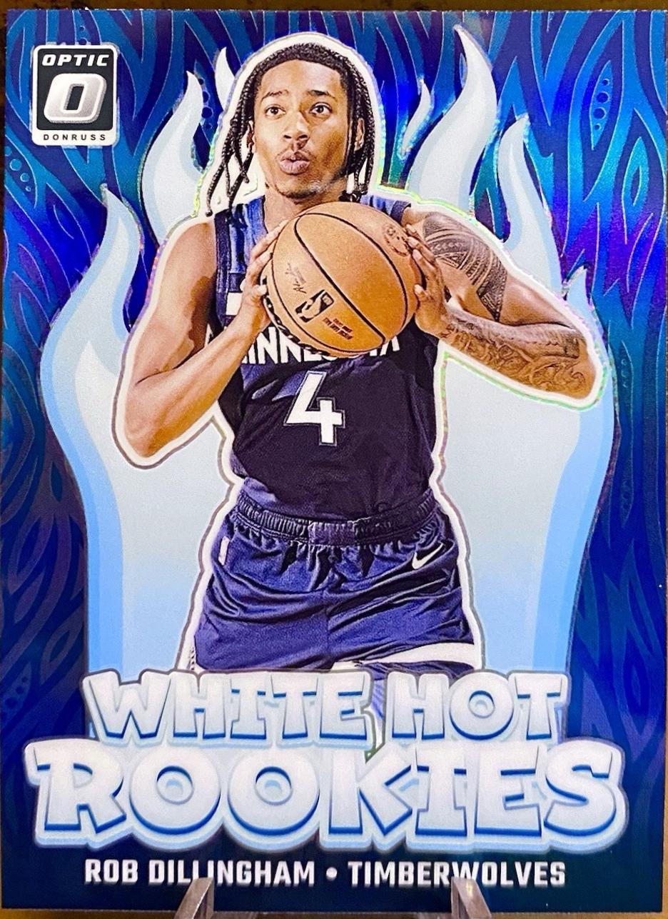 2024 Panini Donruss Optic White Hot Rookie Rob Dillingham [Purple] #8 card