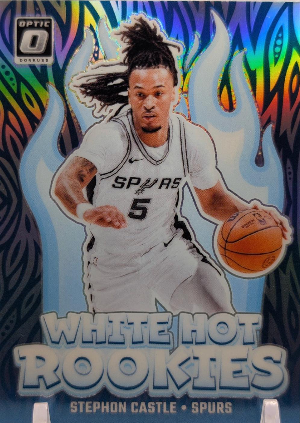 2024 Panini Donruss Optic White Hot Rookie Stephon Castle [Holo] #6 card