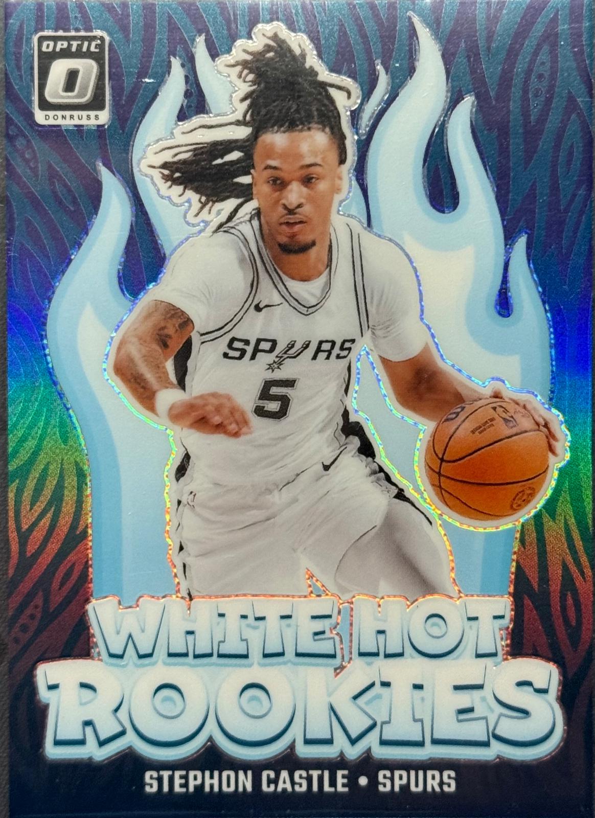 2024 Panini Donruss Optic White Hot Rookie Stephon Castle [Purple] #6 card