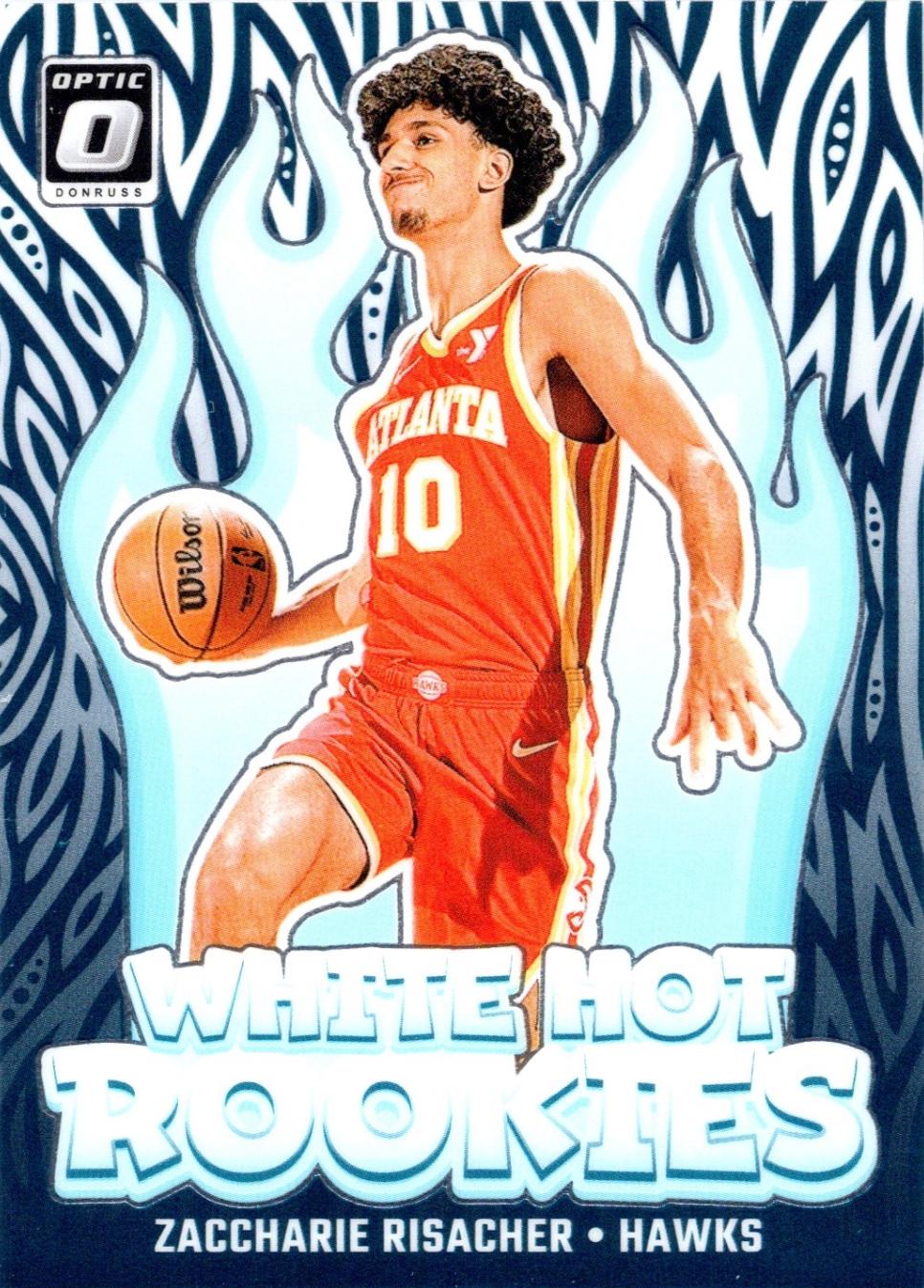 2024 Panini Donruss Optic White Hot Rookie Zaccharie Risacher #4 card