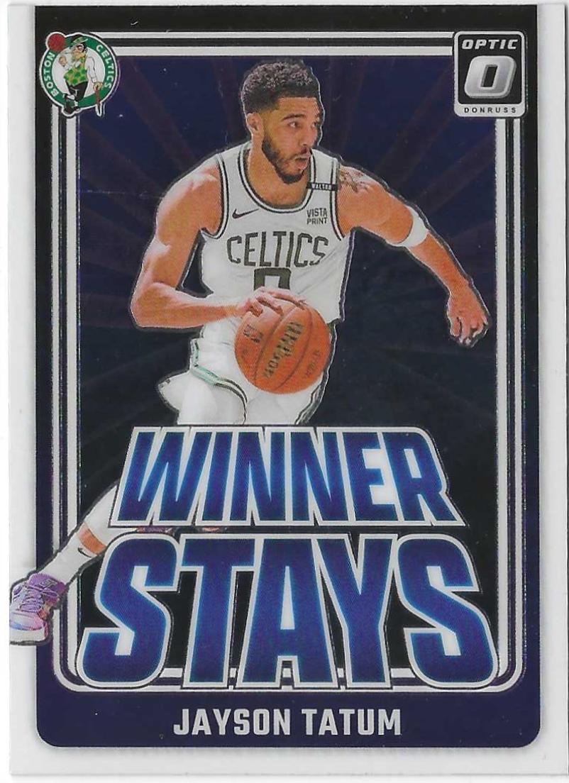 2024 Panini Donruss Optic Winner Stays Jayson Tatum #2 card
