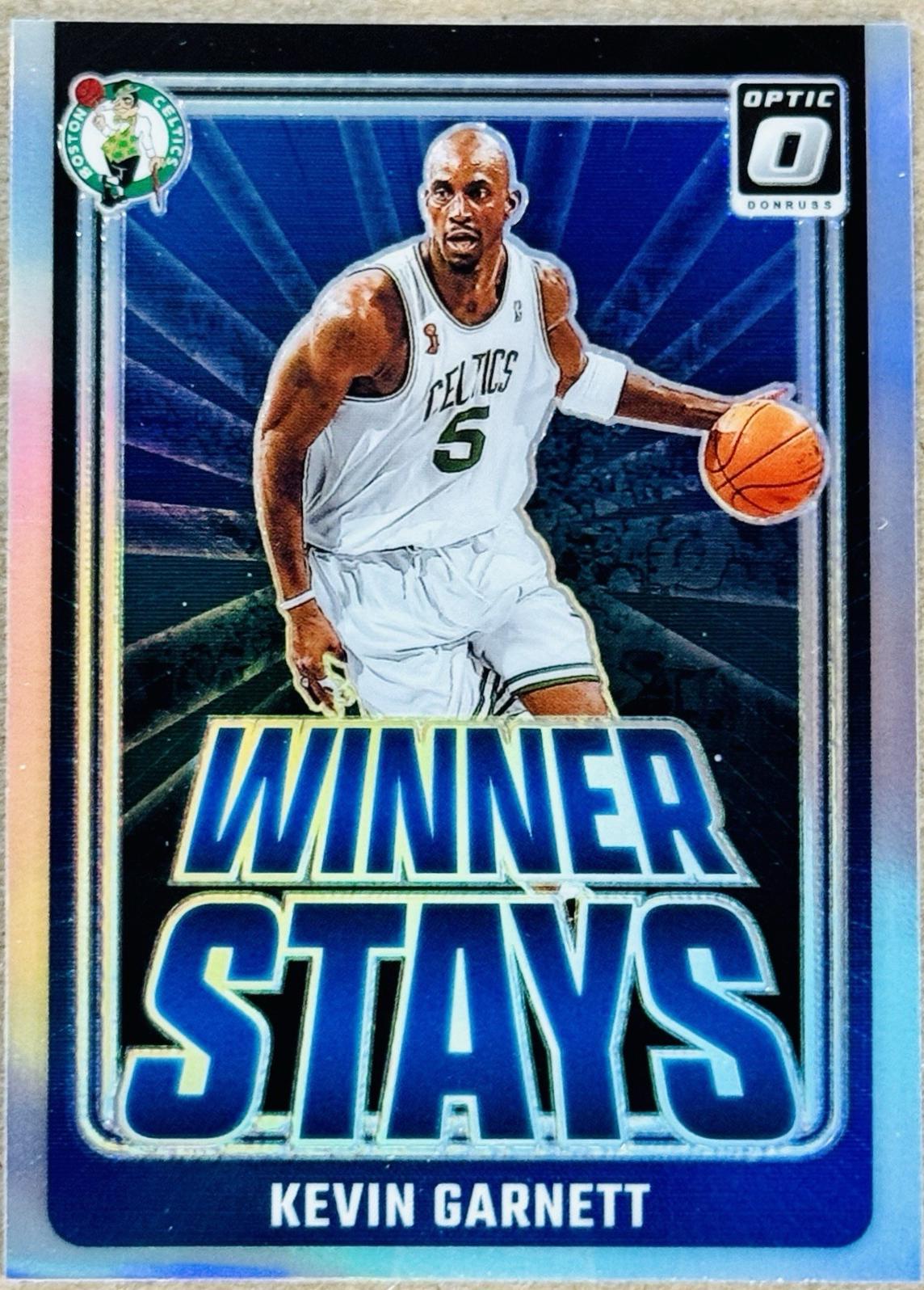 2024 Panini Donruss Optic Winner Stays Kevin Garnett [Holo] #17 card