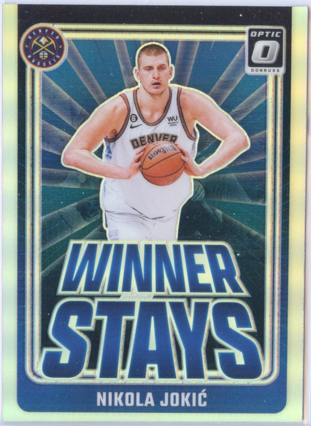 2024 Panini Donruss Optic Winner Stays Nikola Jokic [Holo] #6 card