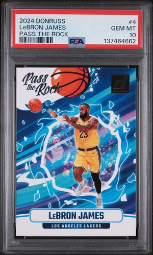 2024 Panini Donruss Pass the Rock LeBron James #4 card