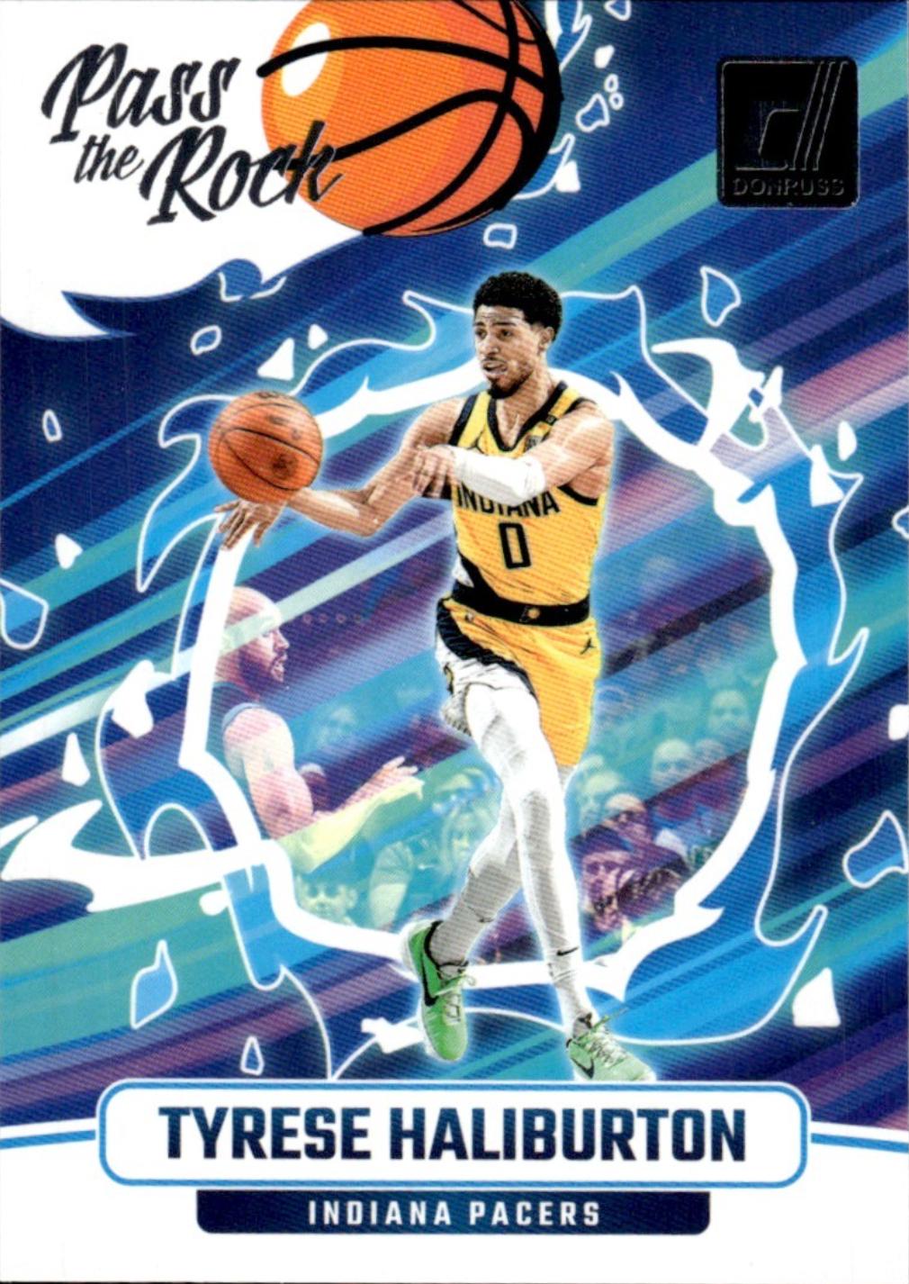 2024 Panini Donruss Pass the Rock Tyrese Haliburton #2 card