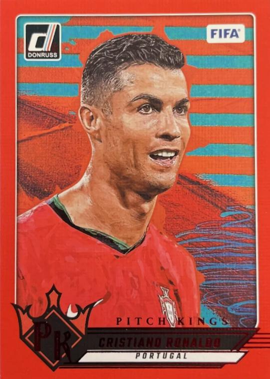 2024 Panini Donruss Pitch Kings Cristiano Ronaldo [Red] #13 card