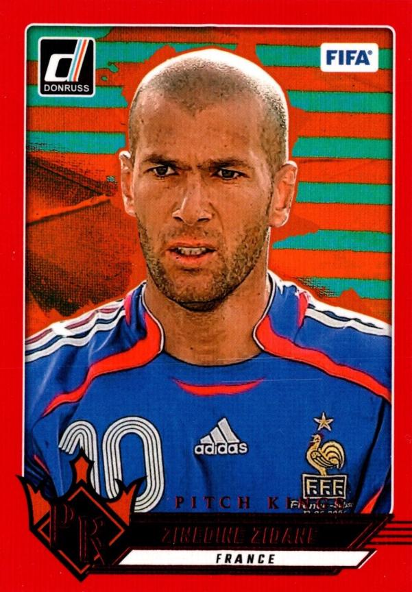 2024 Panini Donruss Pitch Kings Zinedine Zidane [Red] #25 card