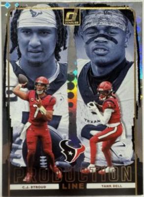2024 Panini Donruss Production Line C.J. Stroud / Tank Dell #7 card