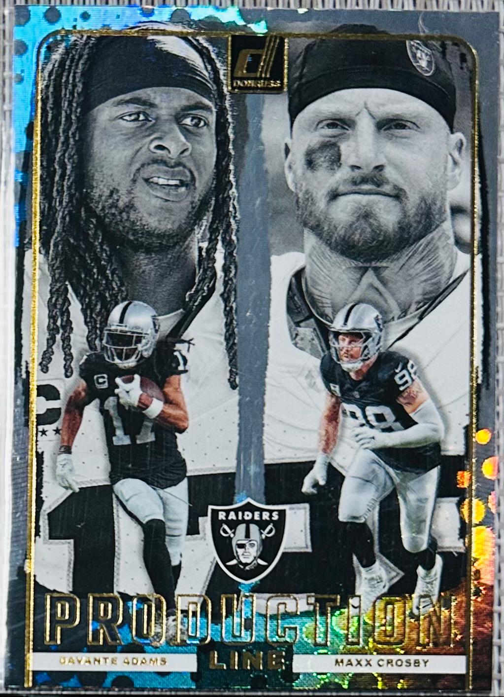 2024 Panini Donruss Production Line Davante Adams / Maxx Crosby #3 card